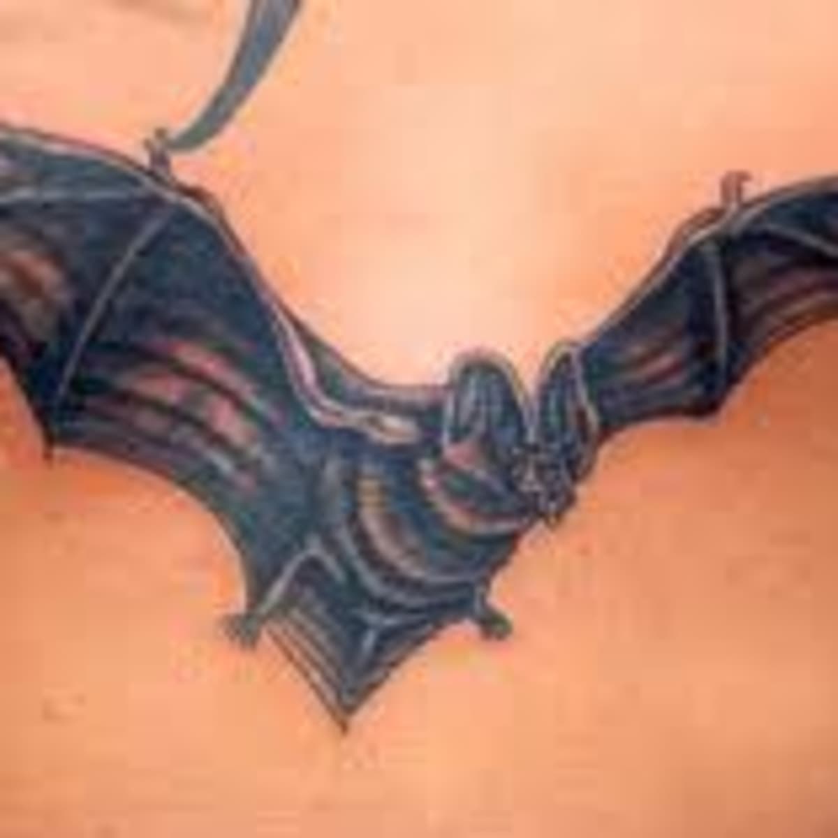 Upside down sternum bat by  Ace  Sword Tattoo Parlour  Facebook