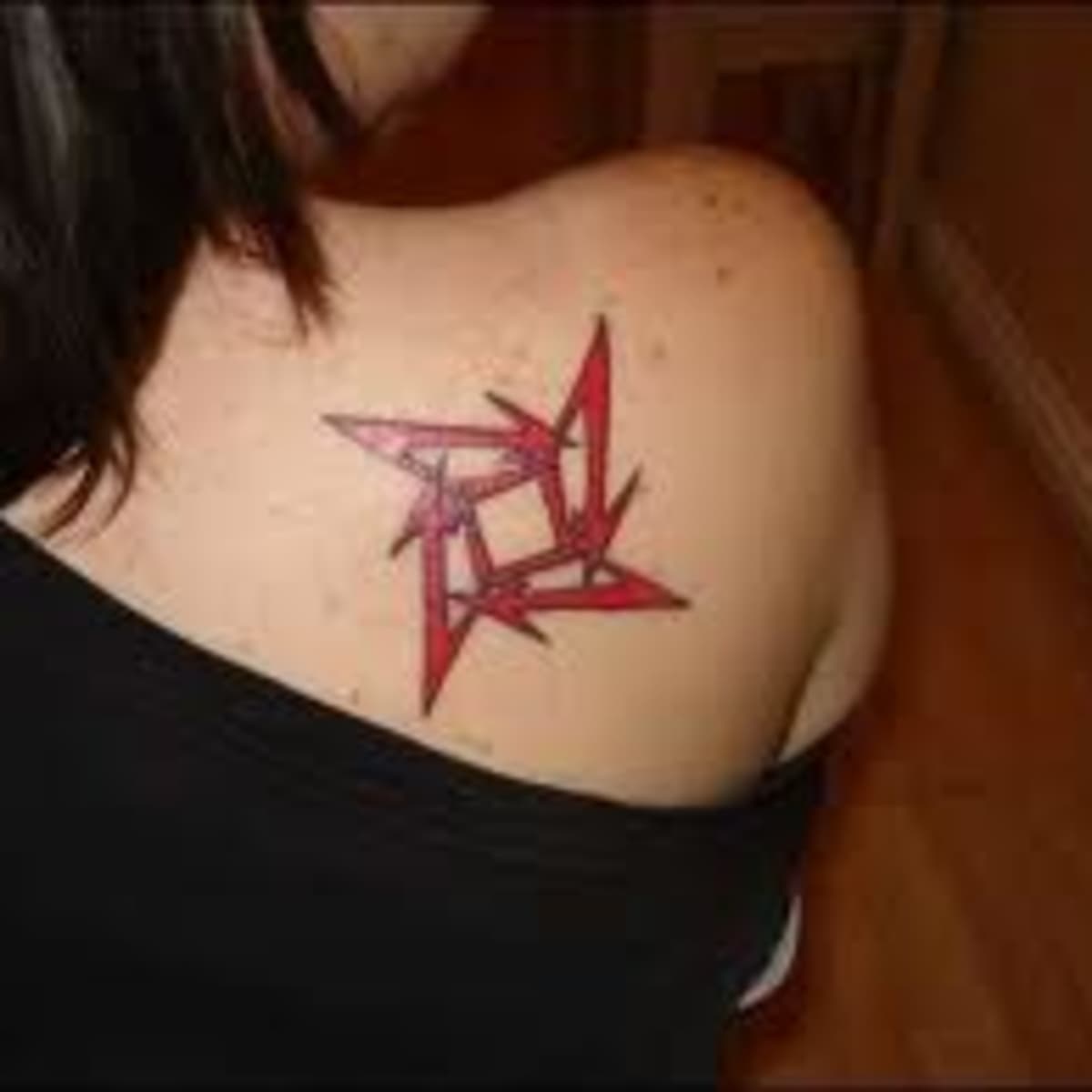 star back tattoos for girls