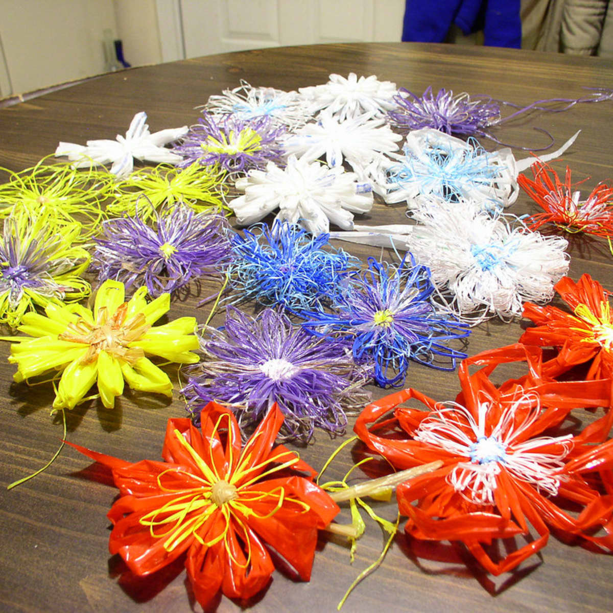 Plastic Bag Flowers, Revisited | A Magical Childhood