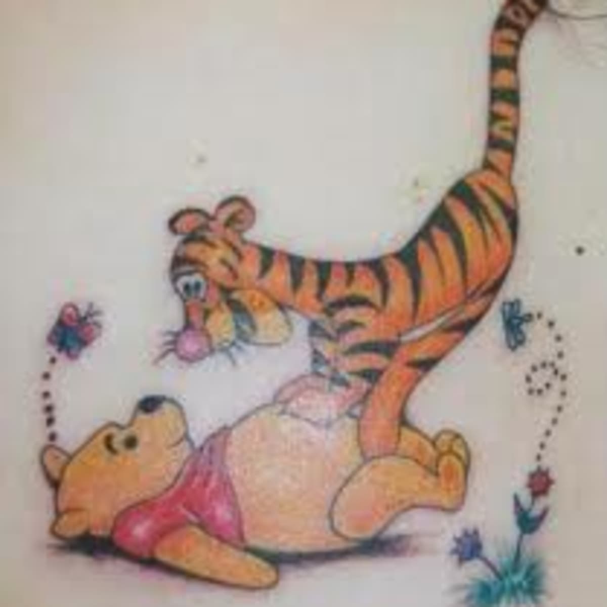 Winnie the Pooh Holding a Balloon  Best Tattoo Ideas For Men  Women