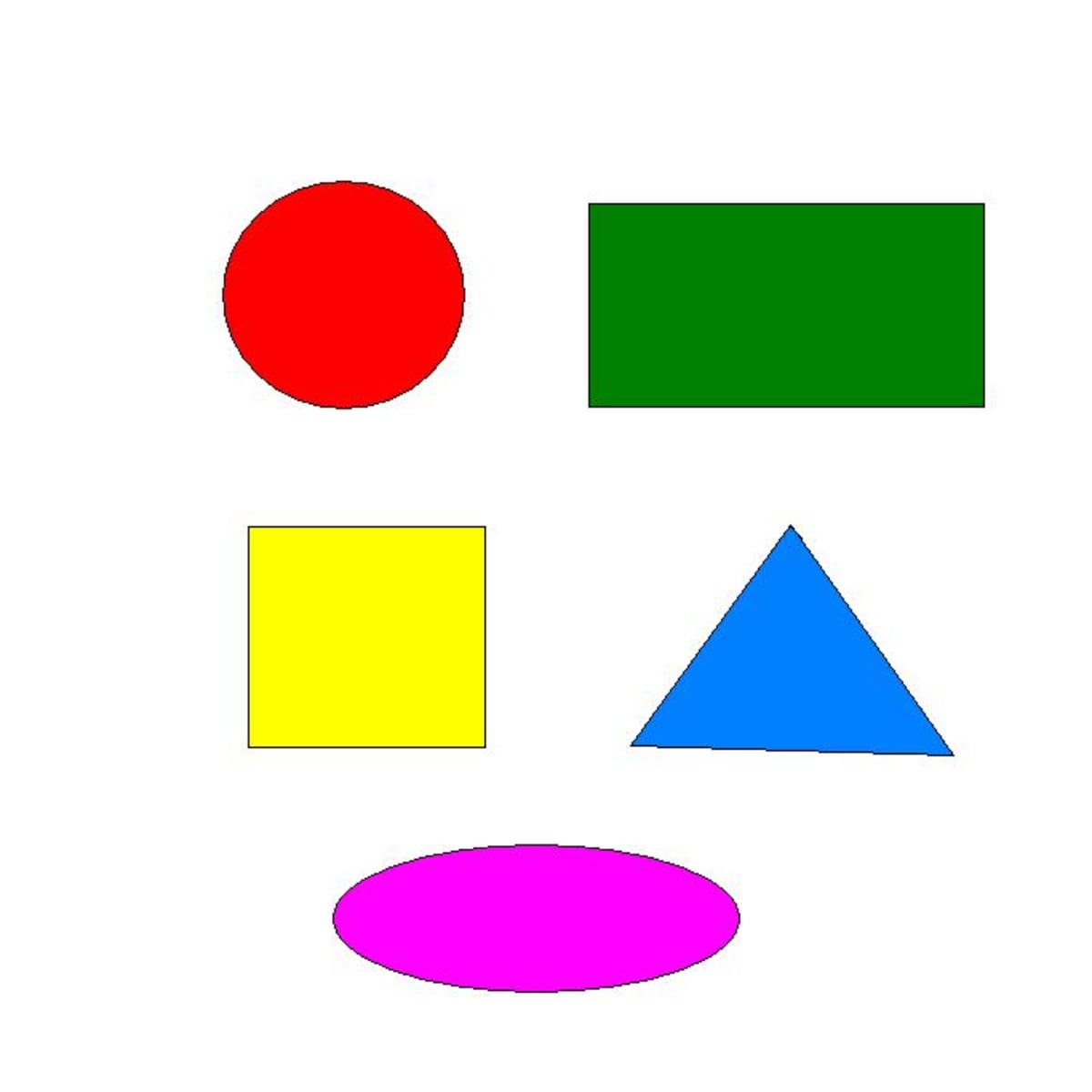 triangle objects for kids