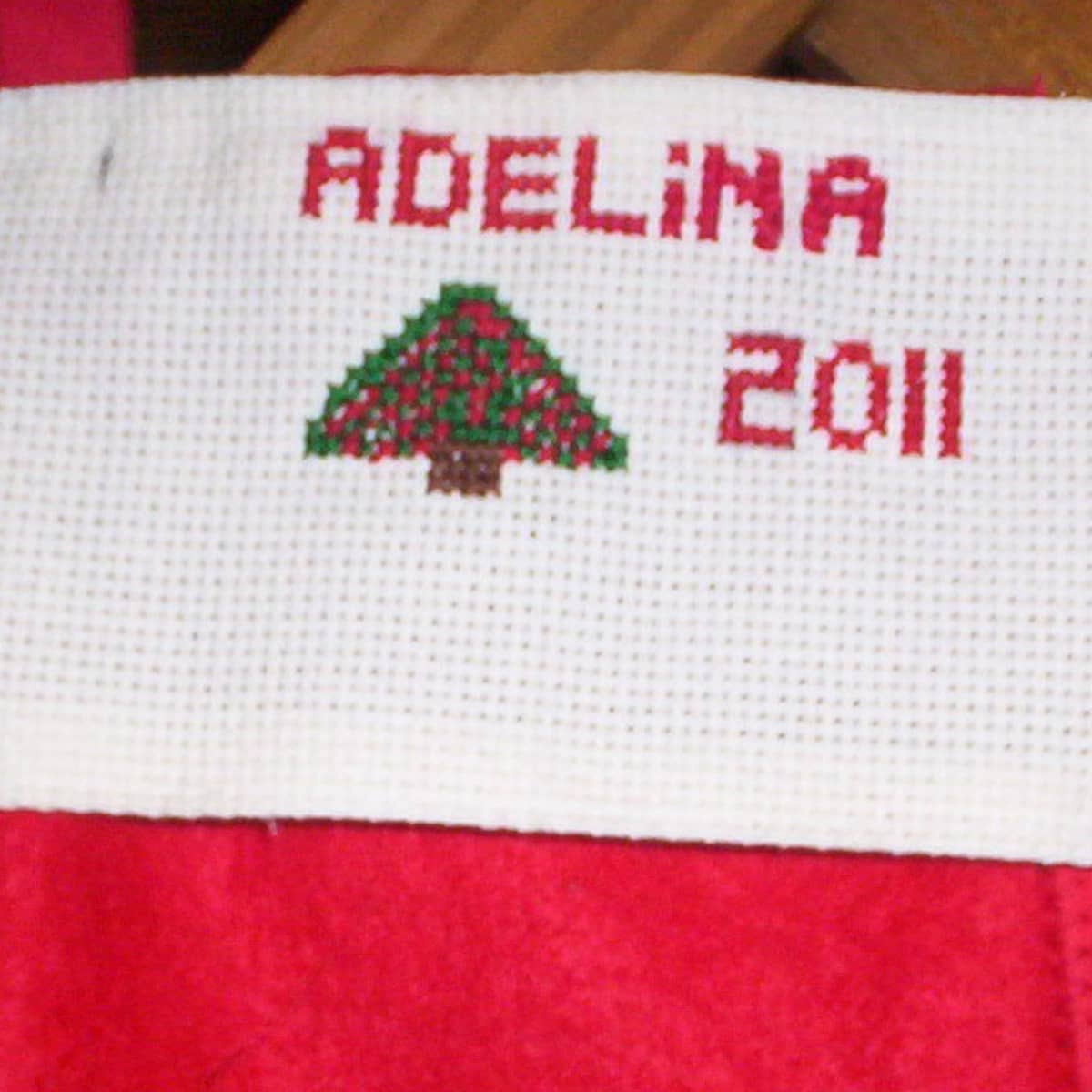 Make A Christmas Stocking With A Counted Cross Stitch Name On The