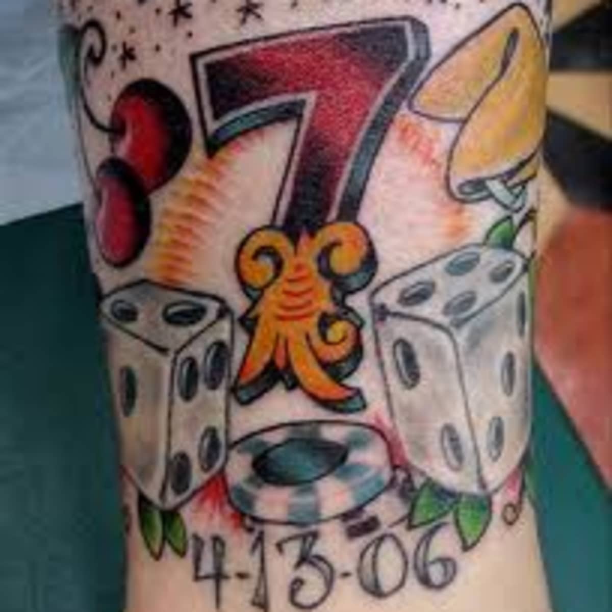 Lucky 7 Tattoo Design