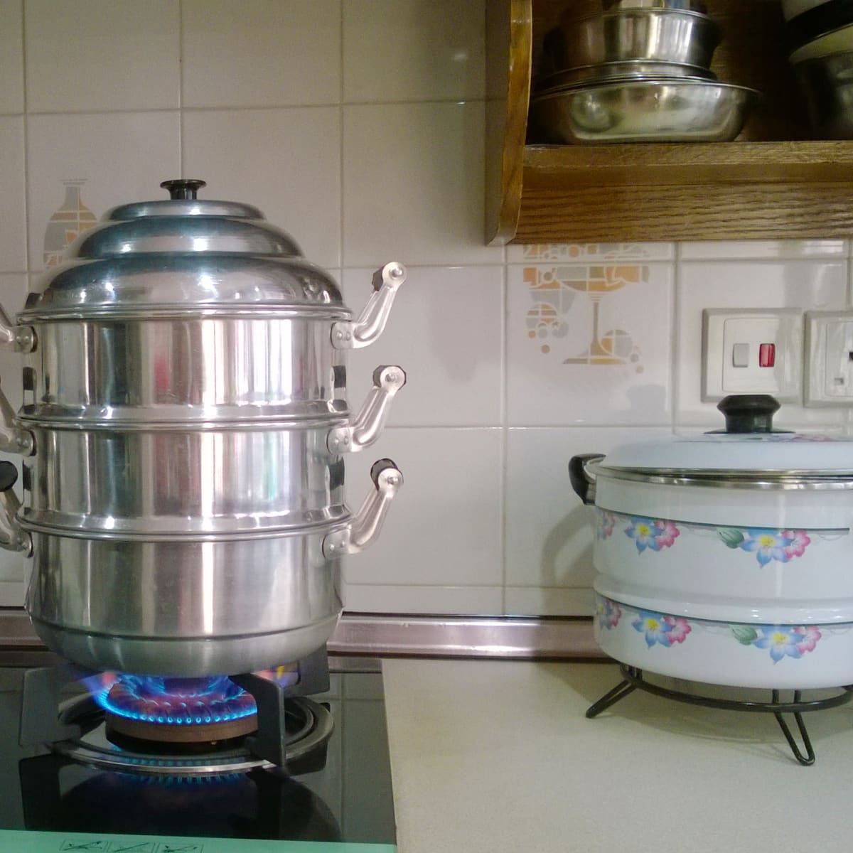 3 Tier Steamer Cooker Steam Pot Food Cooking Hot Pot Stainless