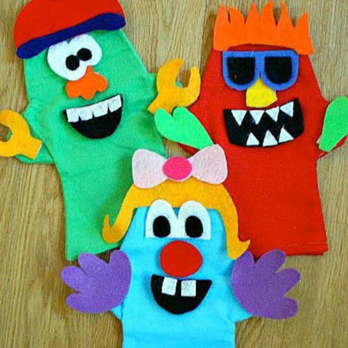 Family String Puppets, Crafts for Kids