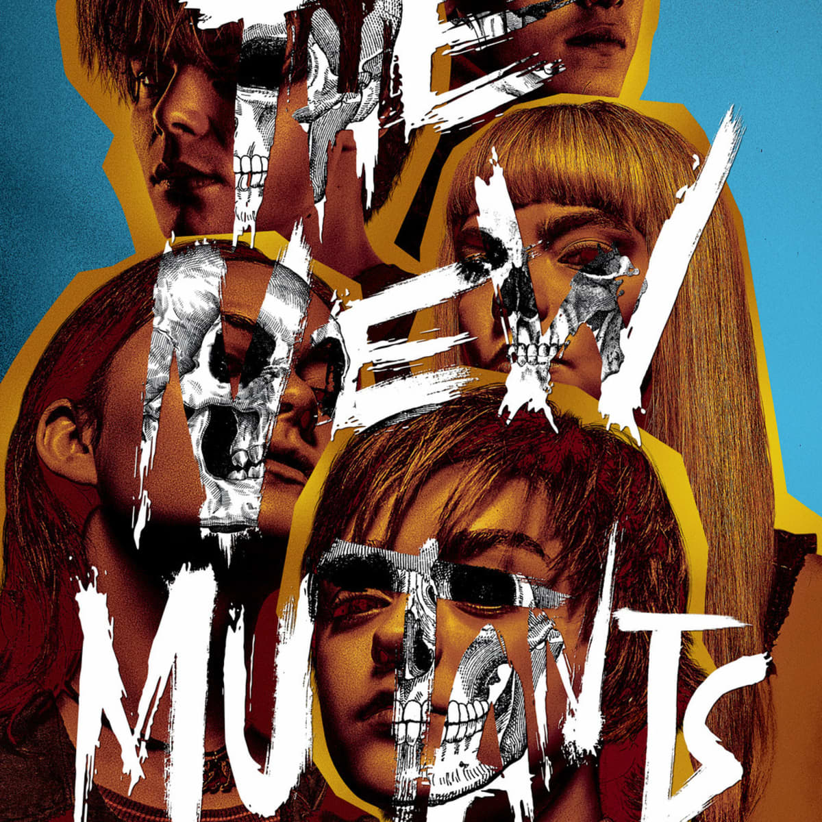 The faces from the new trailer and from the poster of the New Mutants  (2020) is really similar to the screaming face from The Wall. And the  trailer music is a cover