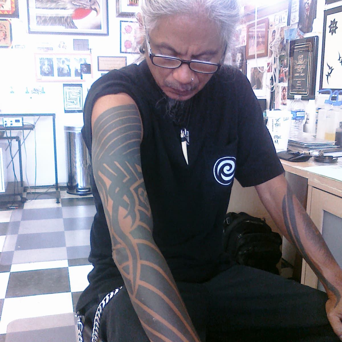 Modern Filipino Tribal by Brandon T. at Black Cat Tattoo in Honolulu, HI :  r/tattoos