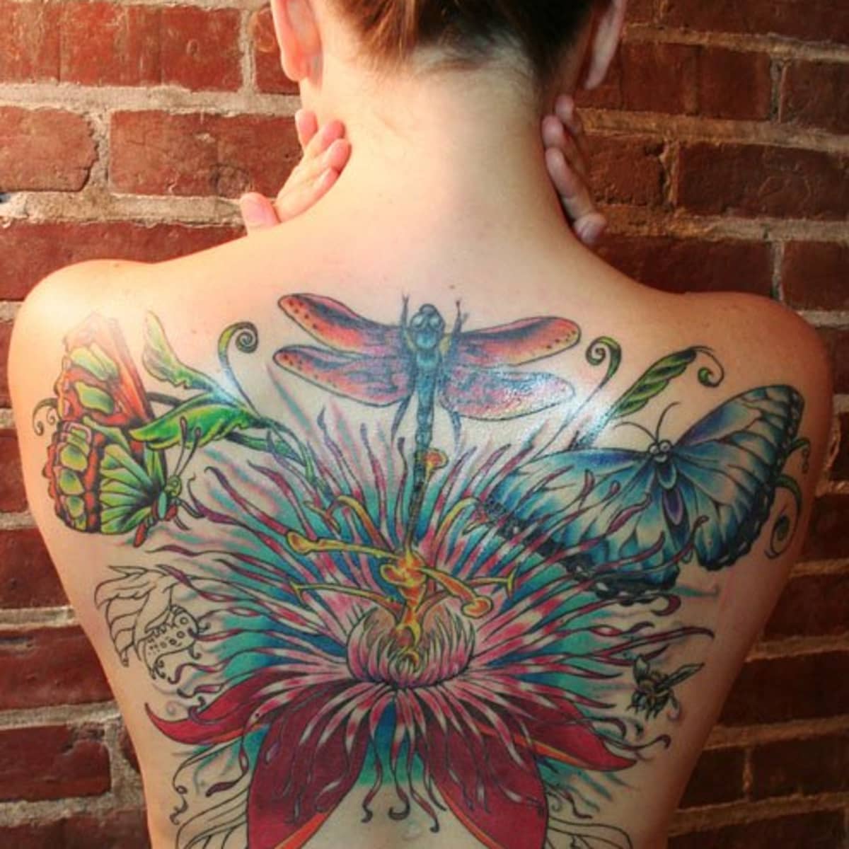 Tattoo uploaded by Ann Volquarts  4d Butterfly and dragonfly tattoo   Tattoodo