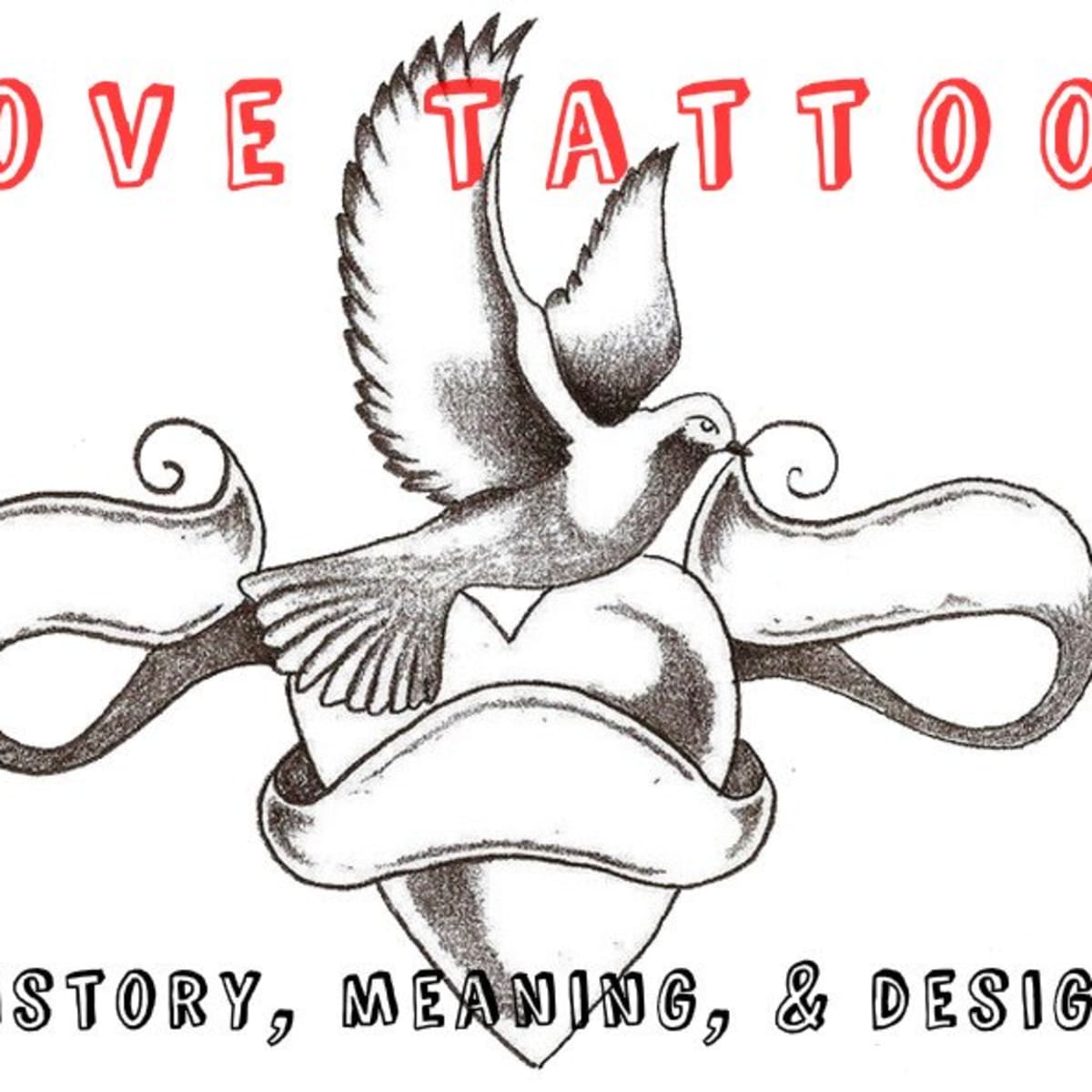 Dove hand made image Royalty Free Vector Image