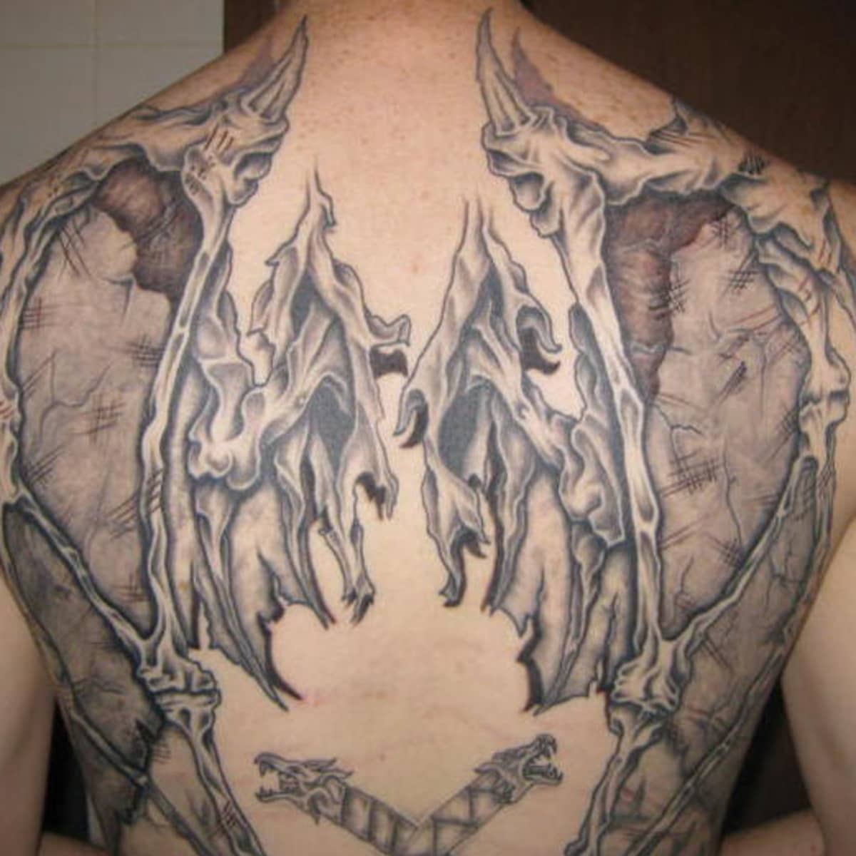 fallen | Wings tattoo, Wing tattoo designs, Angel wings tattoo