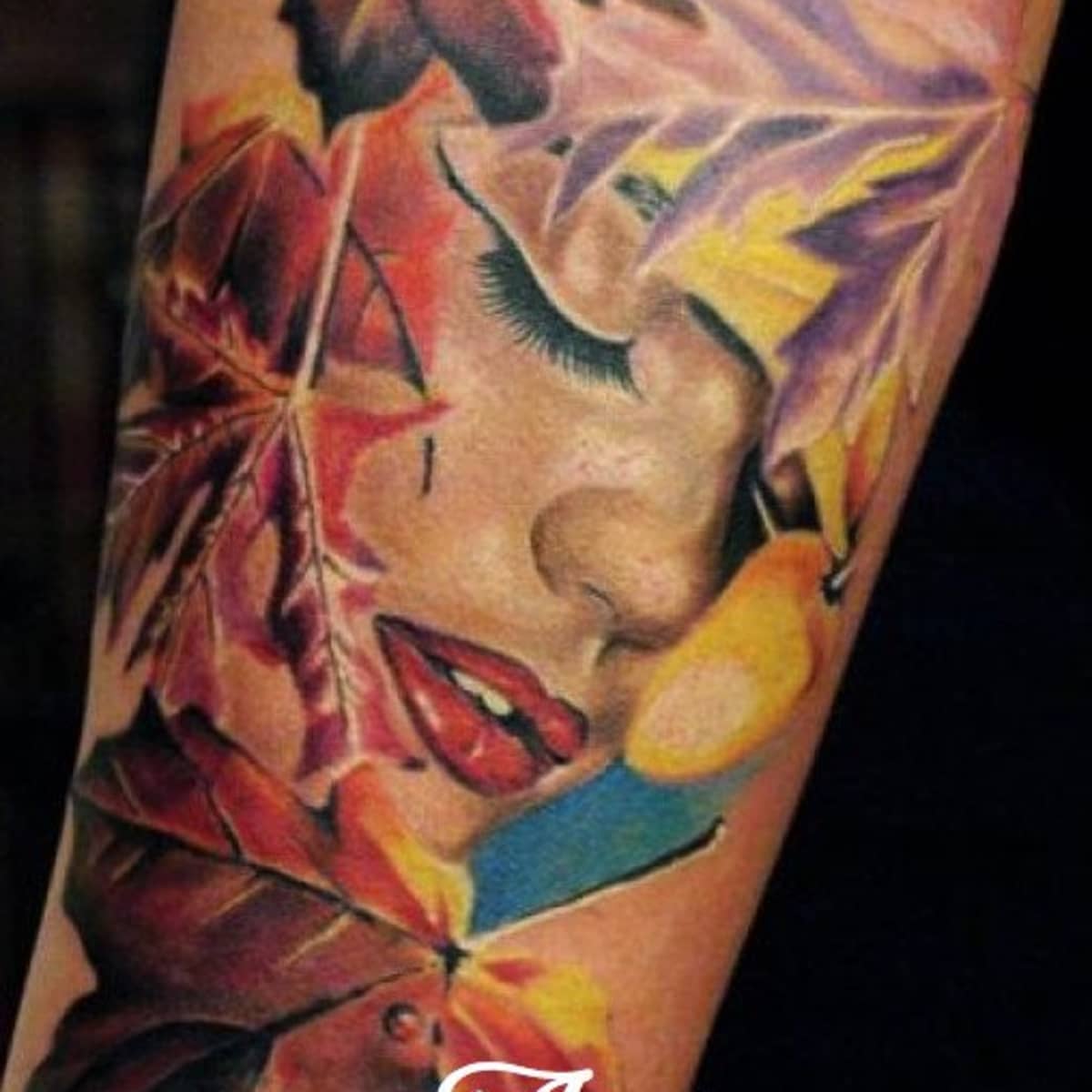 Tattoo of the Week Fall Leaf  Independent Tattoo  Delawhere