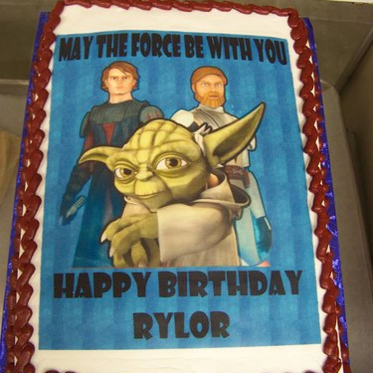 12 Star Wars Light Saber Cake Cupcake Toppers Picks Stick Yoda Darth Vader Luke 