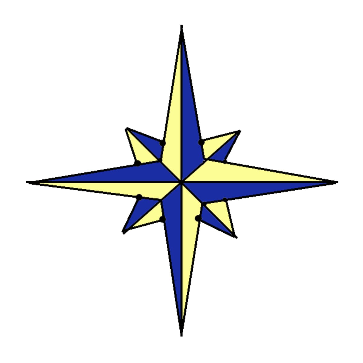 How to Draw a Compass Rose - FeltMagnet