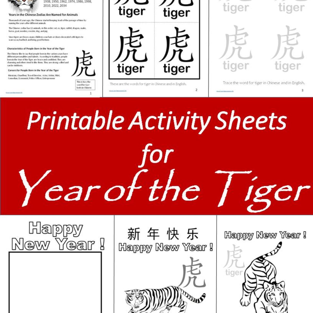 printable children s activity sheets for the chinese zodiac year of the tiger holidappy
