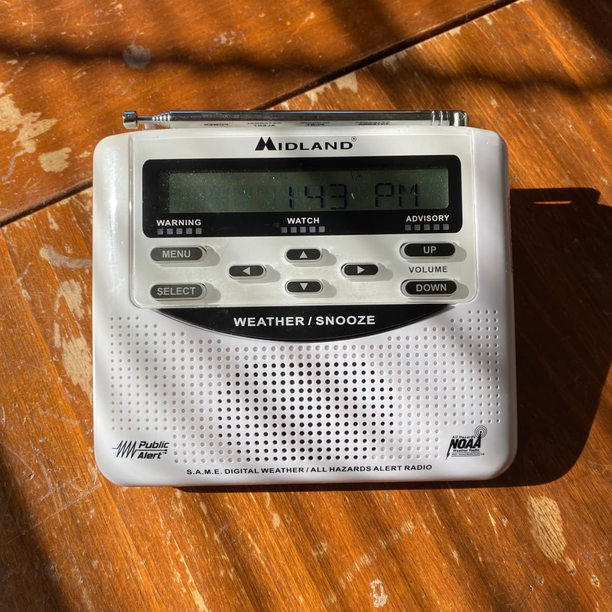 Midland® NOAA Weather Alert Radio, White