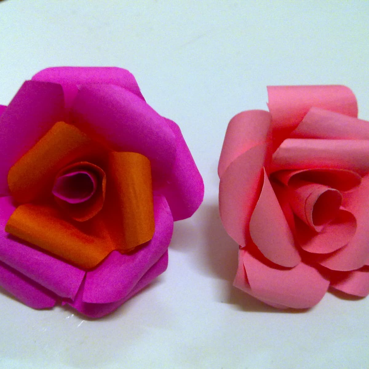 how to make a paper rose step by step