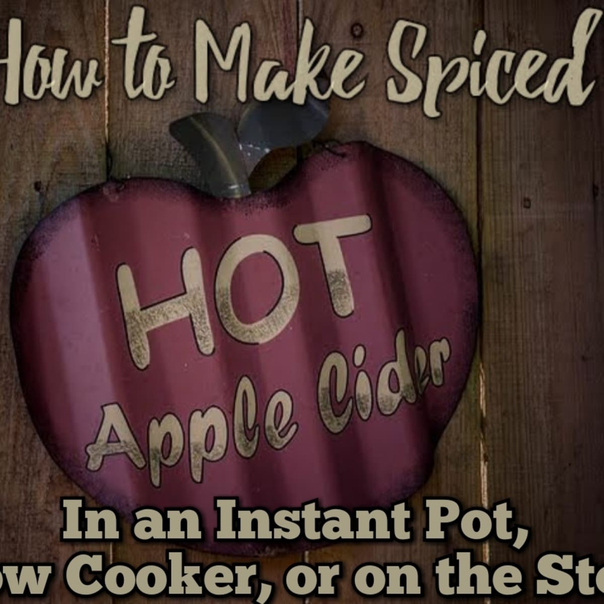 Instant Pot Hot Spiced Apple Cider - Pressure Cooker Meals