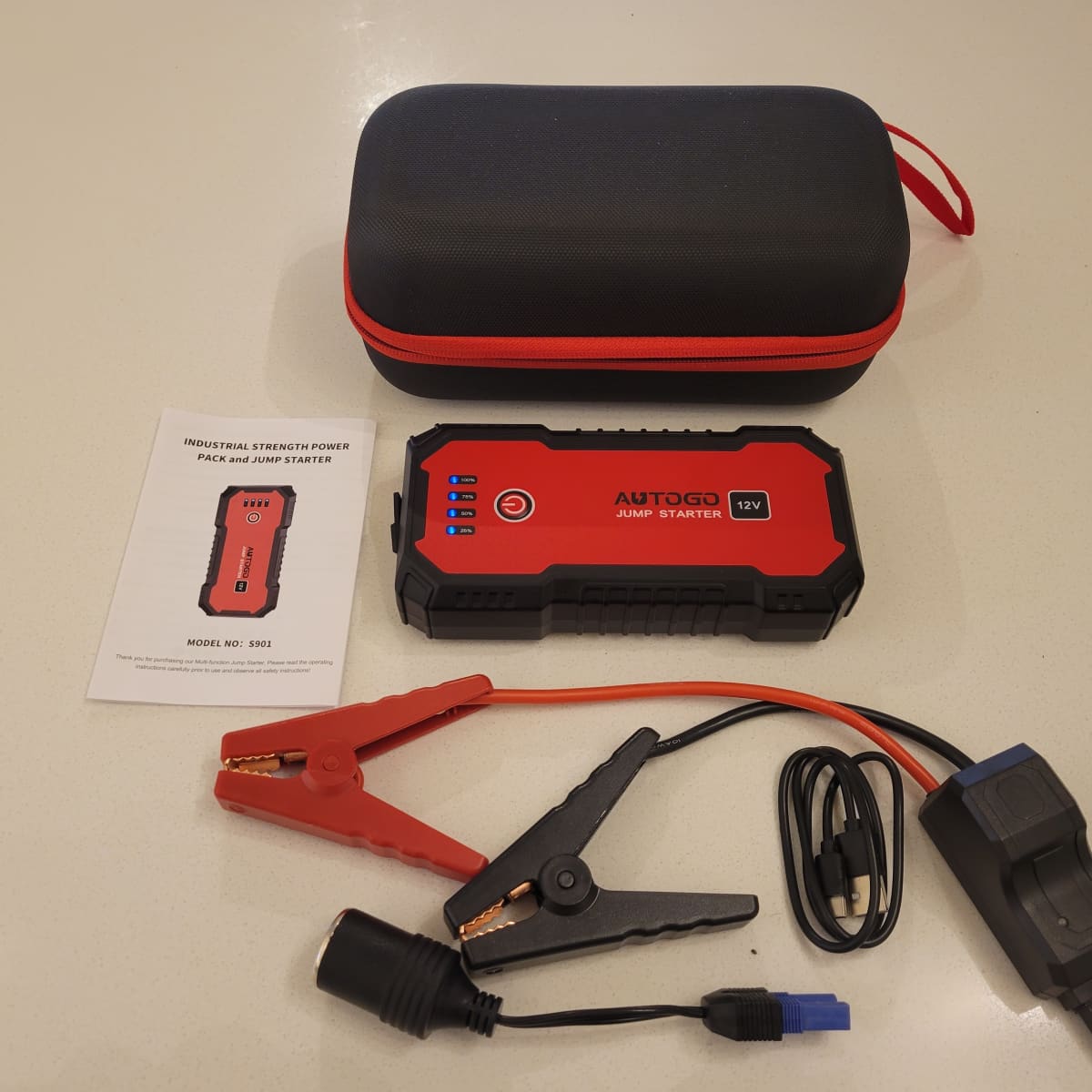 Review of the AUTOGO S901 2000A Jump Starter - AxleAddict