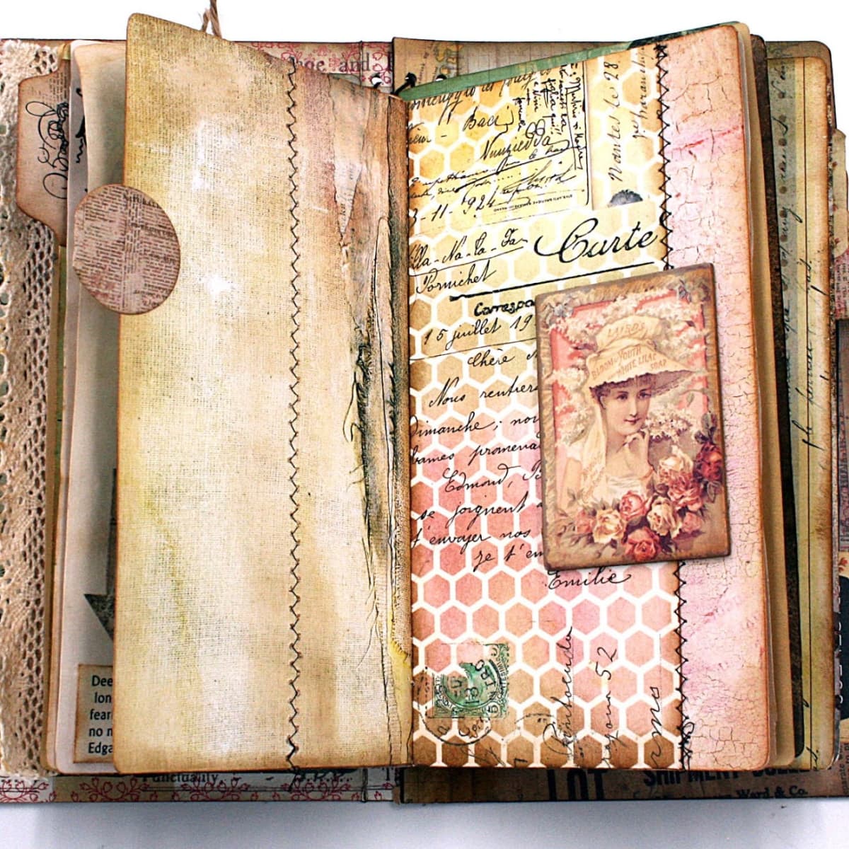 How to Make a Junk Journal from Cards and Envelopes - Project Idea