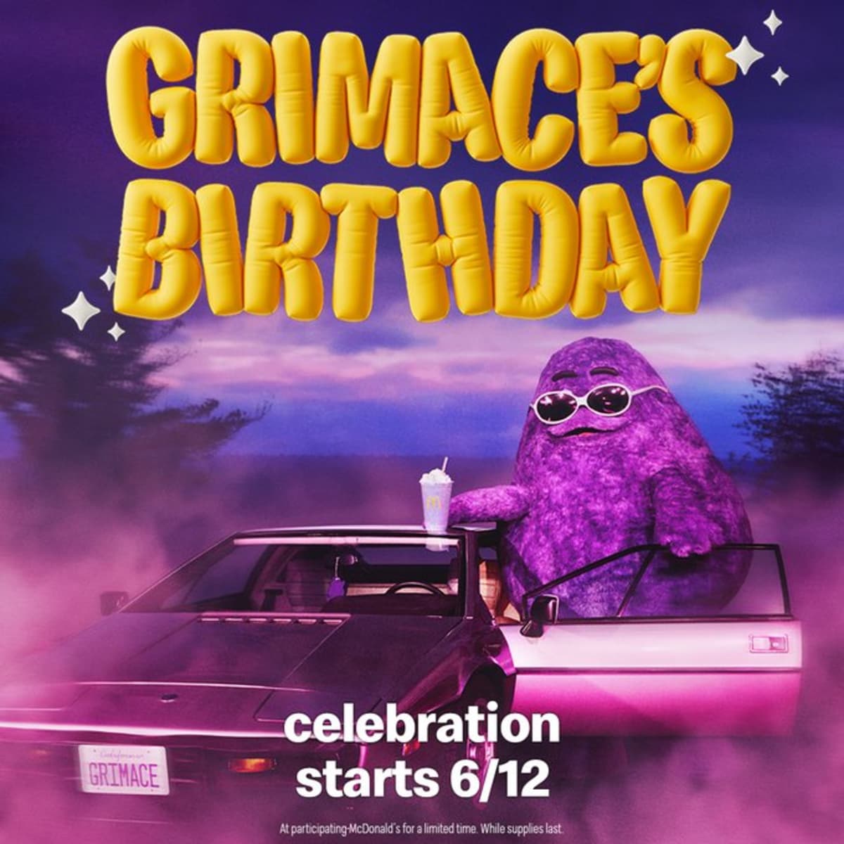 Grimace Birthday Shake Cup
