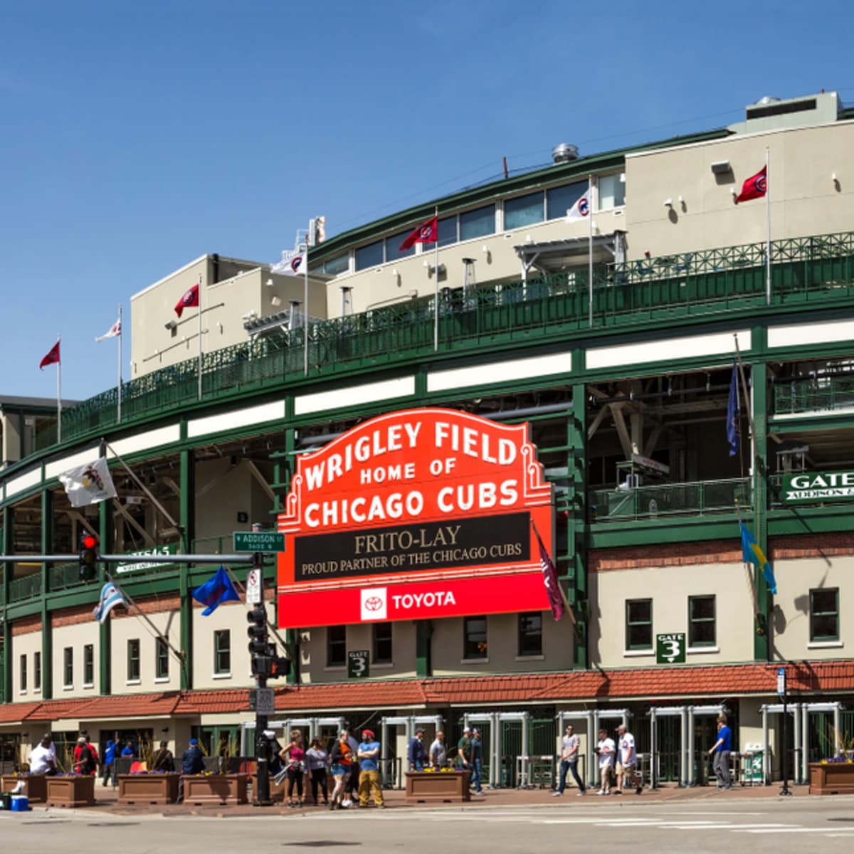 Team outing at Wrigley Field