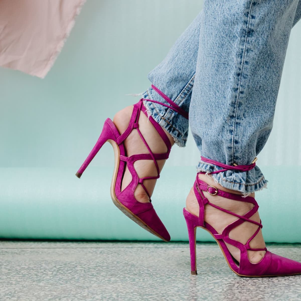 Lace-up Strappy Stiletto Heeled Sandals For Women's New Fashion | SHEIN USA