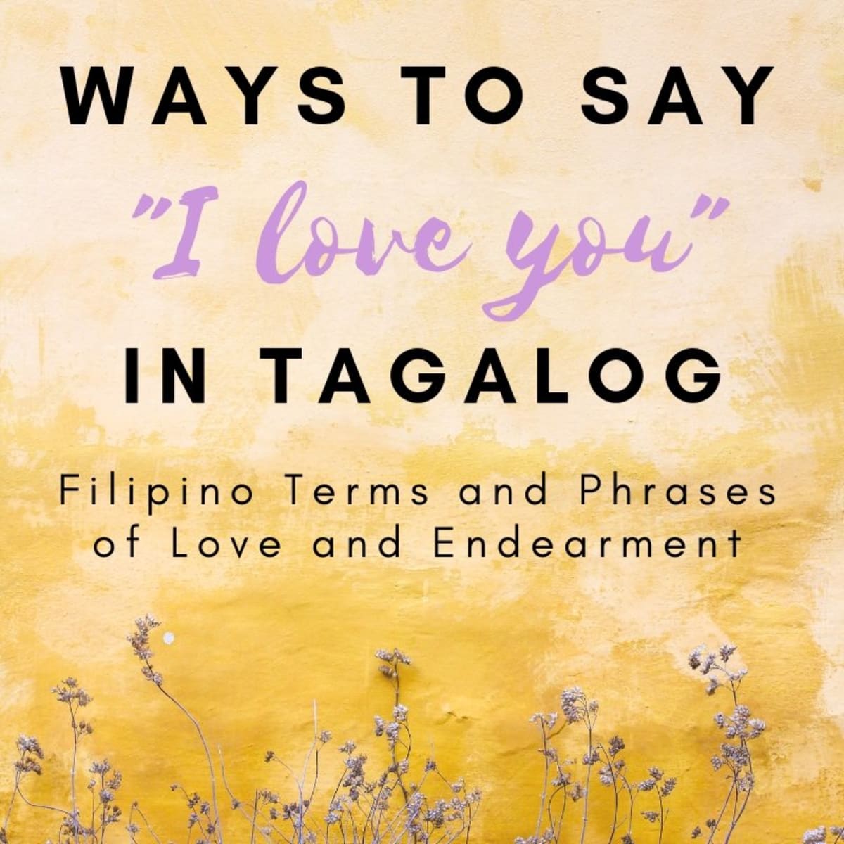 How To Say I Love You In alog Filipino Words And Terms Of Endearment Owlcation Education