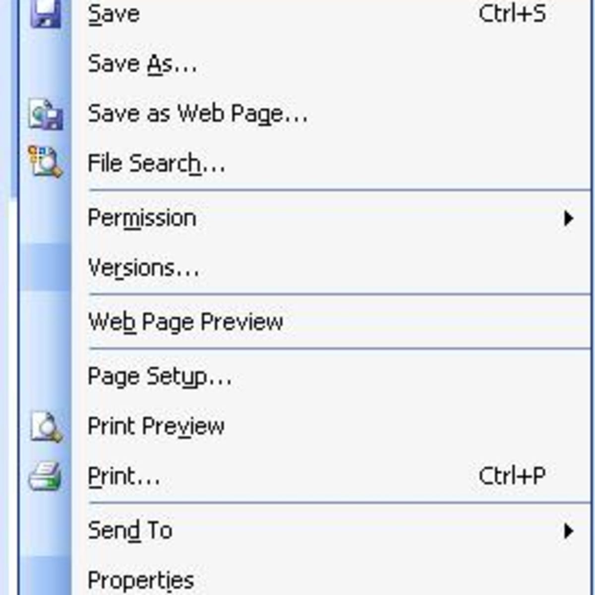 Using The File Menu In Ms Word 03 Turbofuture