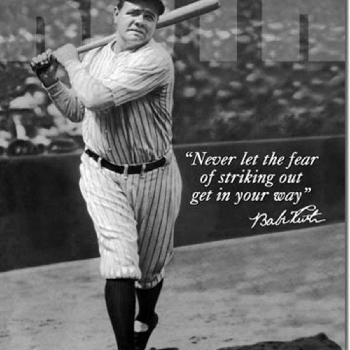 babe ruth hitting