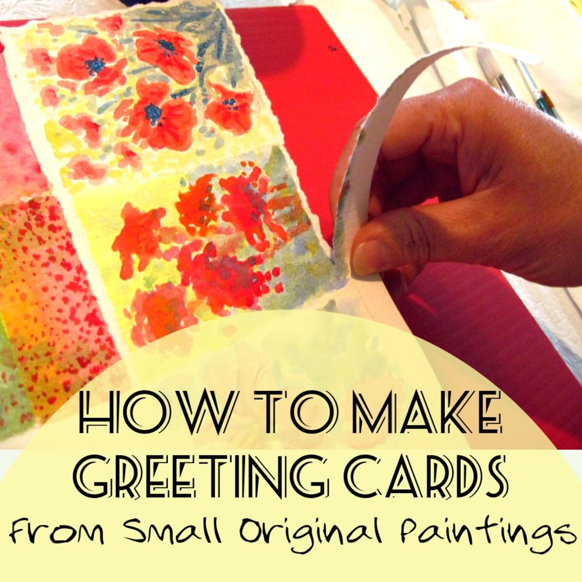 Greeting Cards Hand Painted Note Blank Cards Gift