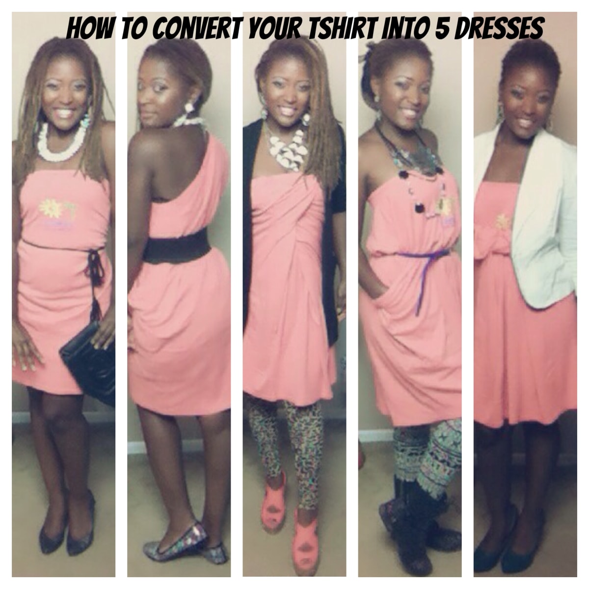 turn shirt into dress