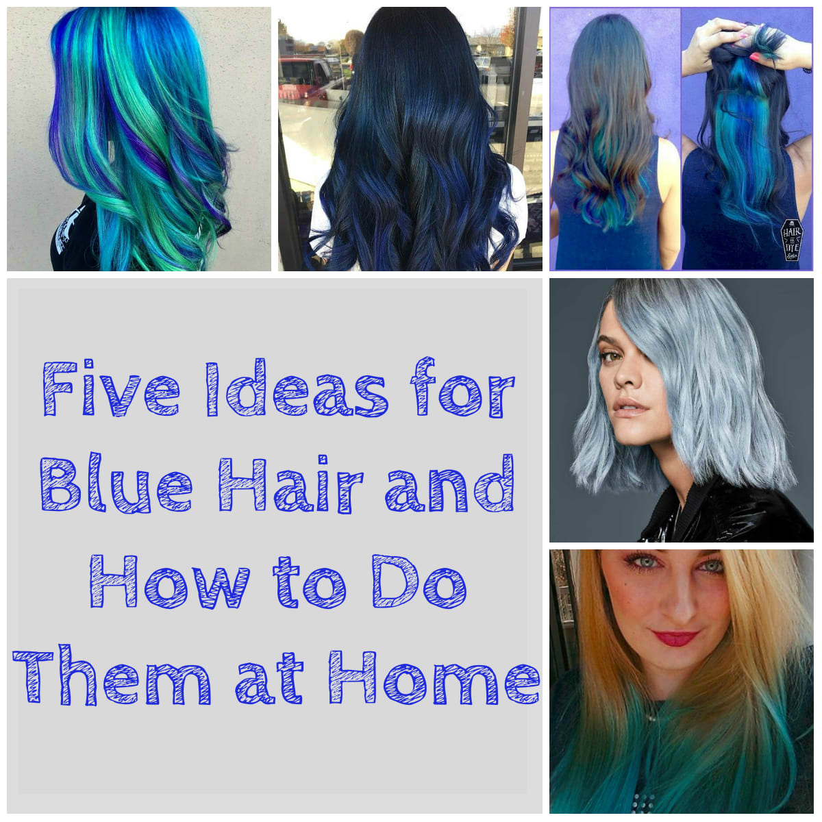 30 Best Photos Blue Ends On Black Hair : Brown Hair With Blue Underneath Hair Styles Blue Ombre Hair Oil Slick Hair
