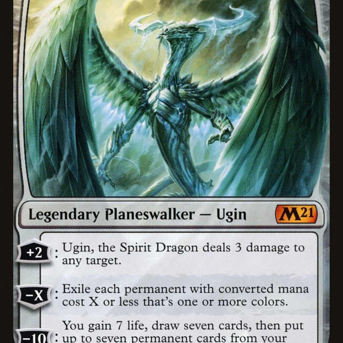 ugin cards mtg FOIL] Ugin, Eye of the Storms (V.3) - Tarkir: Dragonstorm: Extras Destroy target permanent thats one or more colors. Magic The Gathering - Eye