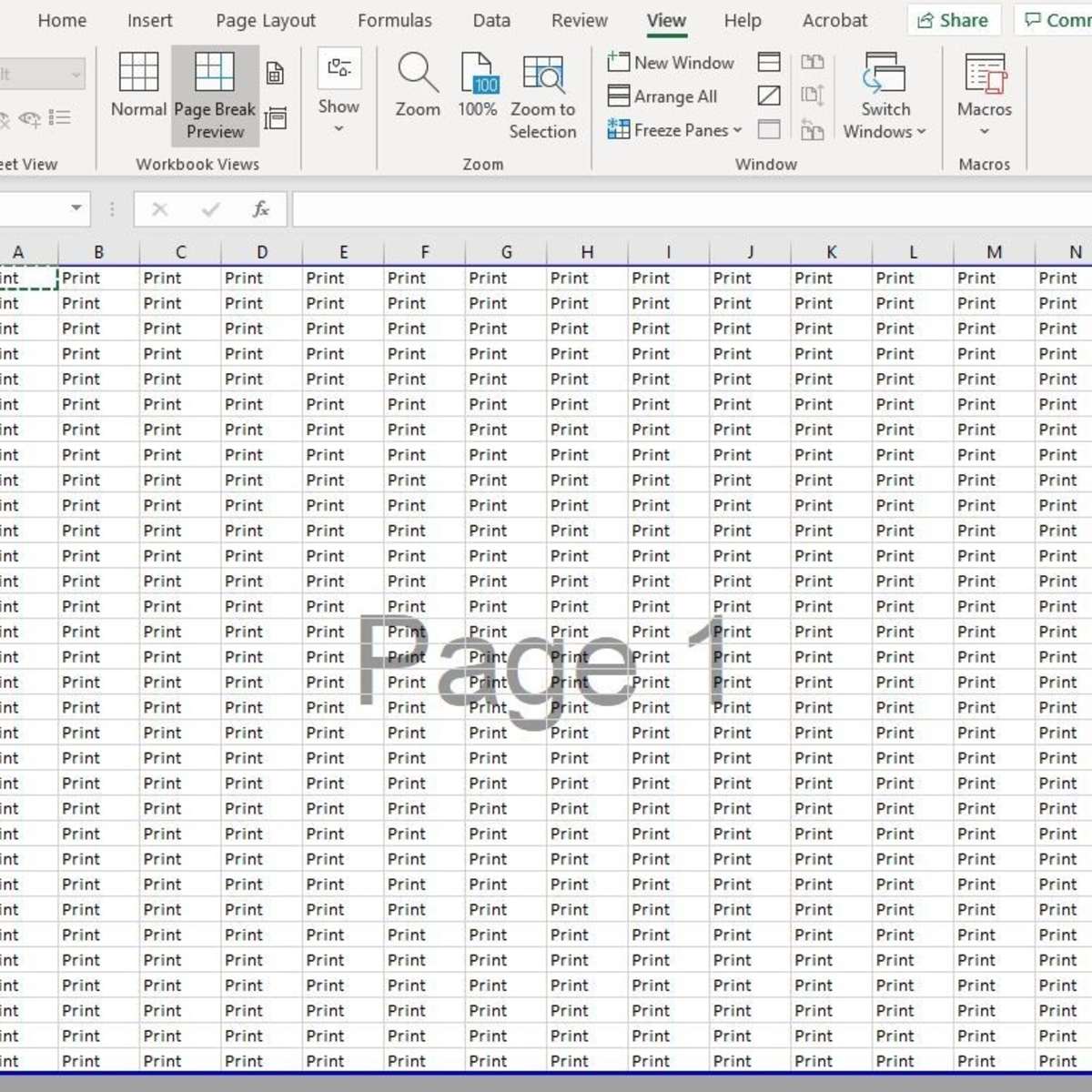 How To Fix Part Or Full Excel Spreadsheet Page Not Printing Turbofuture