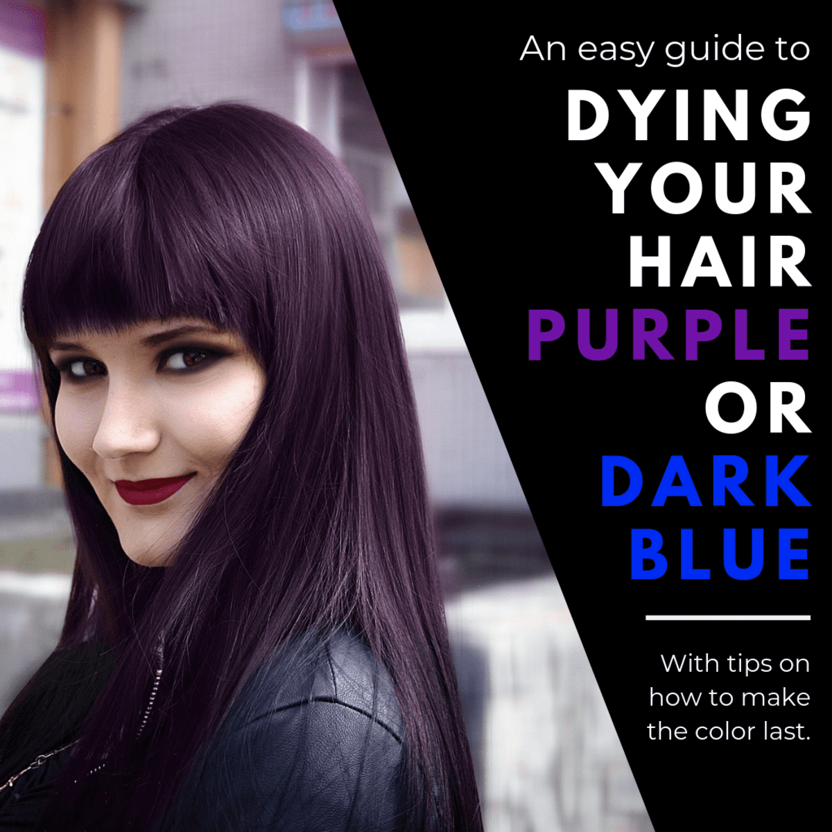 How to Dye Your Hair Dark Blue or Purple - Bellatory