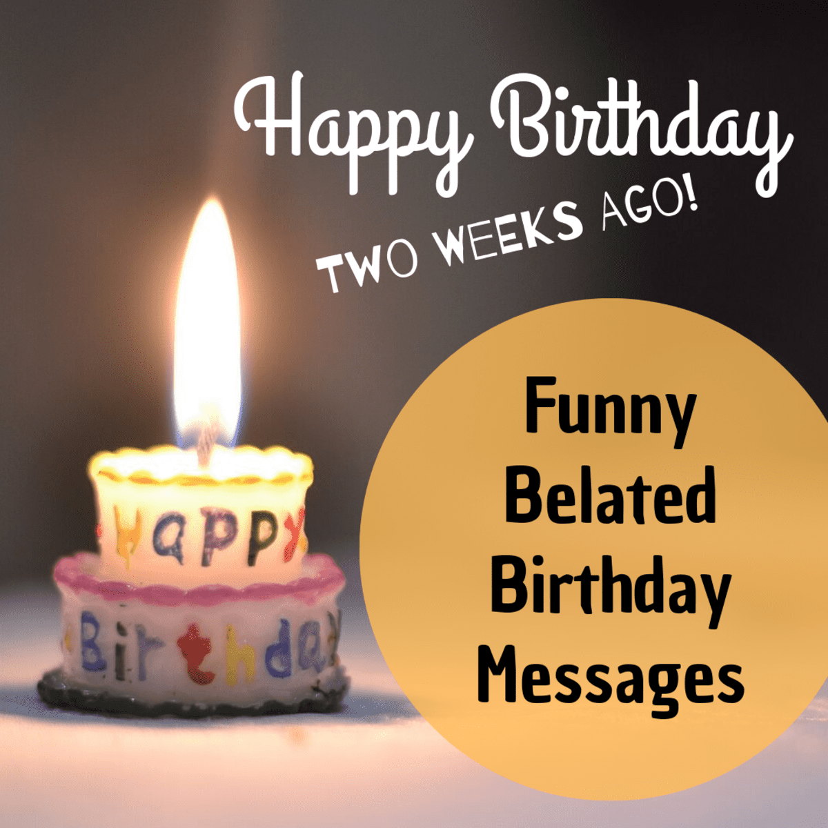 Funny Belated Happy Birthday Wishes: Late Messages and Greetings - Holidappy
