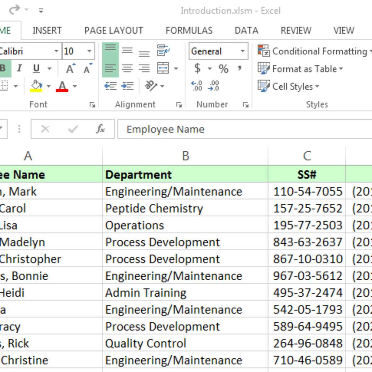 problems with table formatting in word