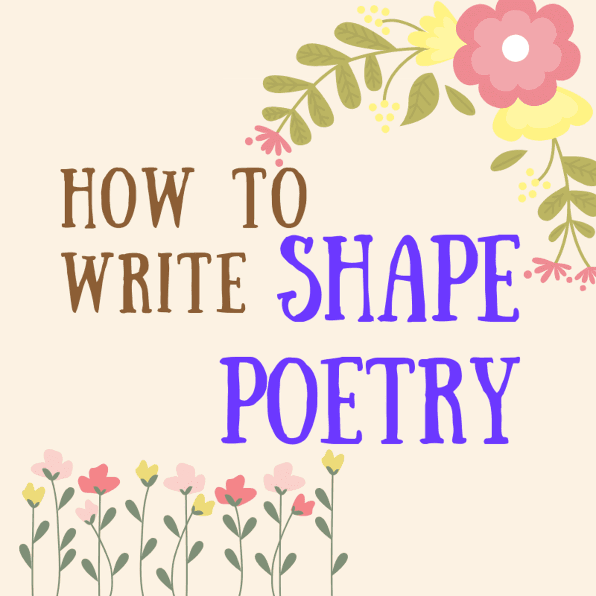 how to write a creative poem