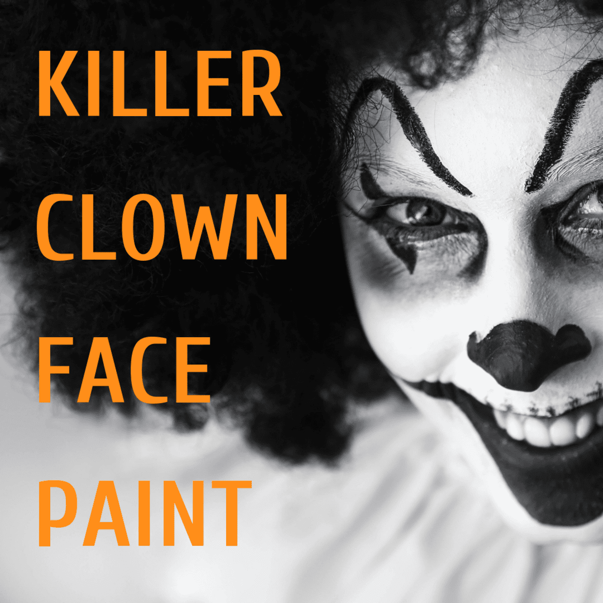 Scary Clown Face Painting Tutorial 