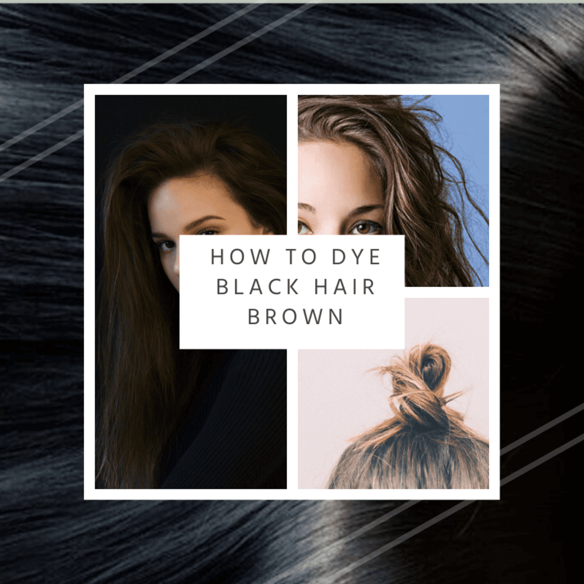 How to Dye Black Hair Brown - Bellatory