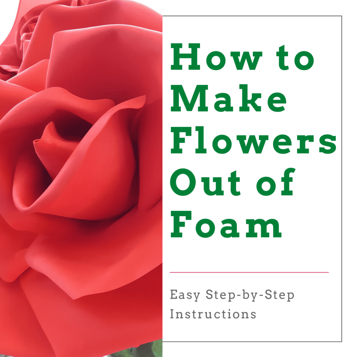 How to Make Foam Flowers (Step-by-Step Instructions) - FeltMagnet
