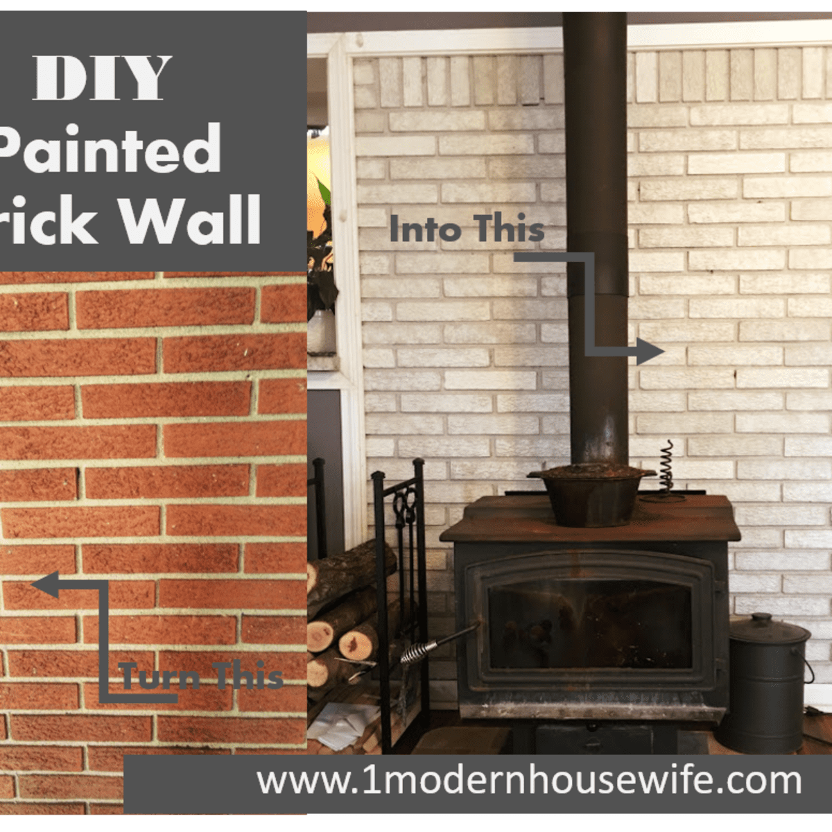 Diy How To Paint A Brick Fireplace, How To Clean The Brick Around My Fireplace