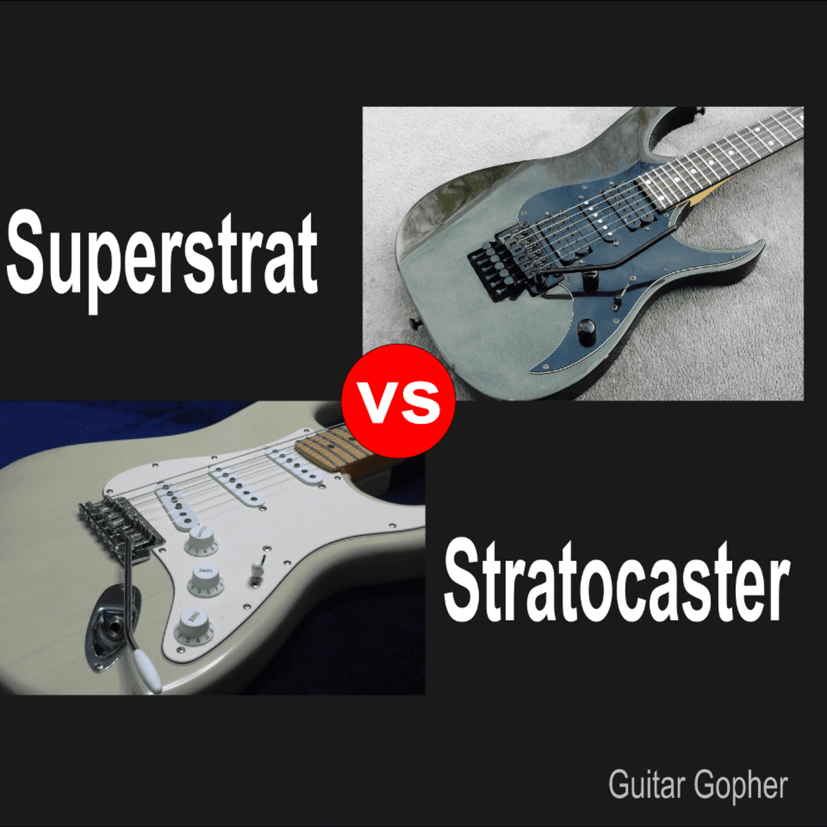 armoede Monetair Verschrikkelijk Superstrat vs. Stratocaster: What's the Difference? - Spinditty