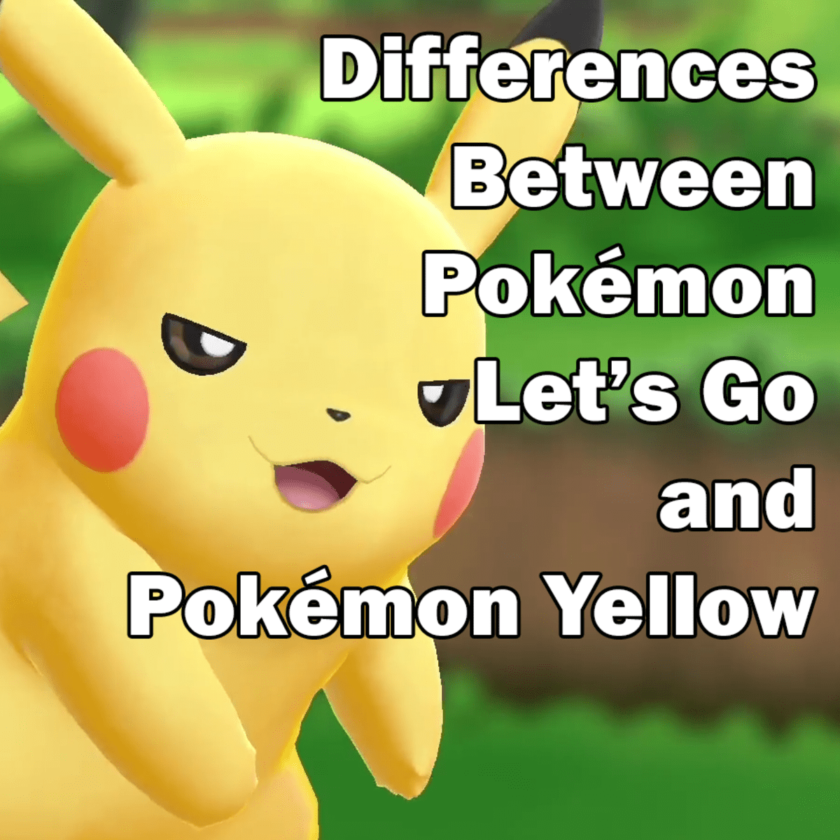 Pokemon Let's Go, Pikachu & Eevee vs. Pokemon Yellow Graphics Comparison  Surfaces