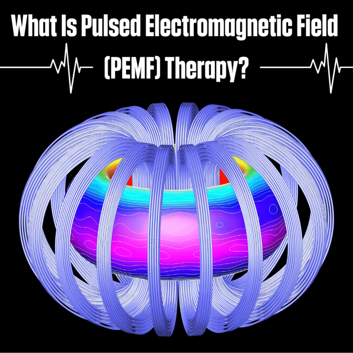 A pulsed electromagnetic field device. PEMF devices consist of a