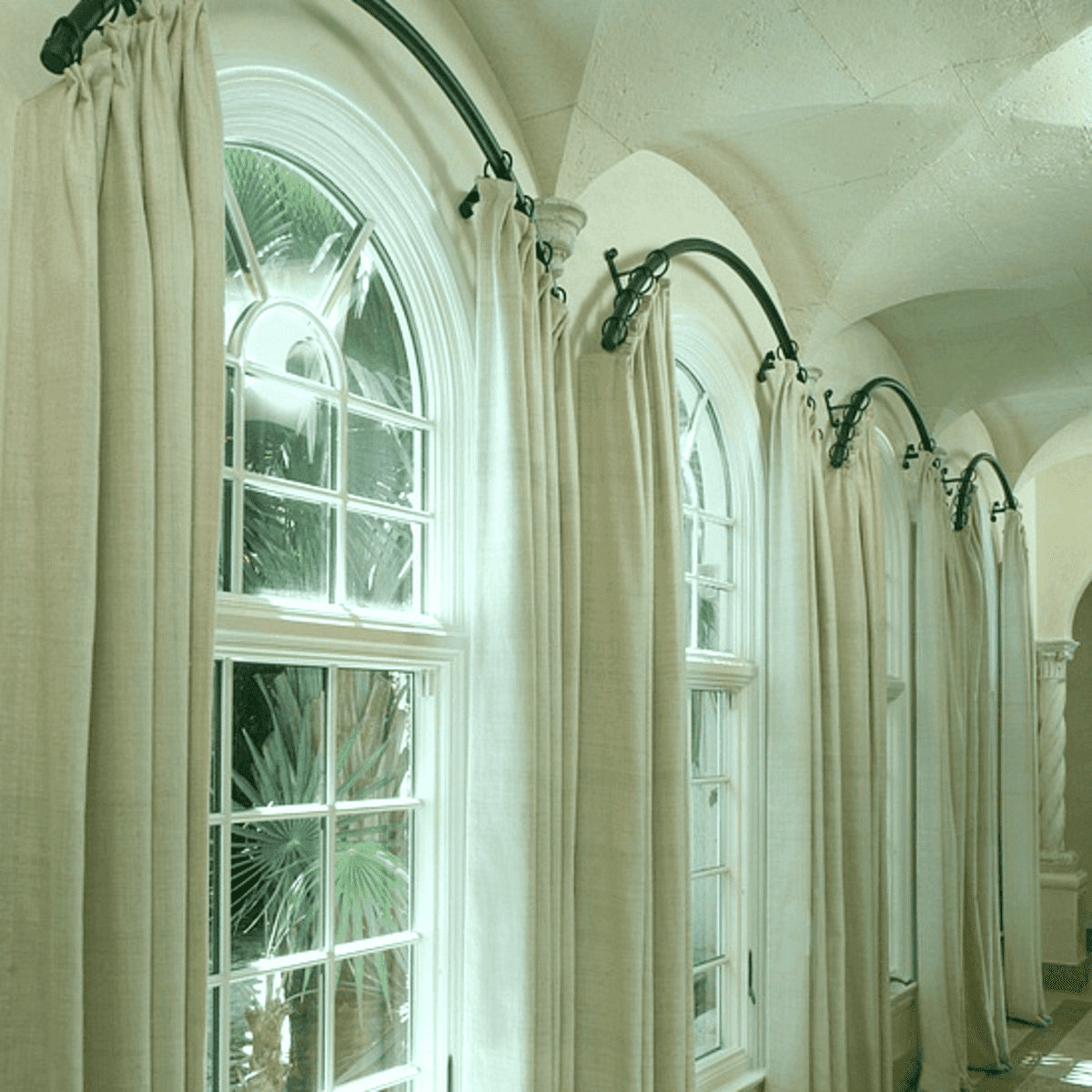 The Best Curtains For Arched Windows, Arched Window Curtain Rod Uk