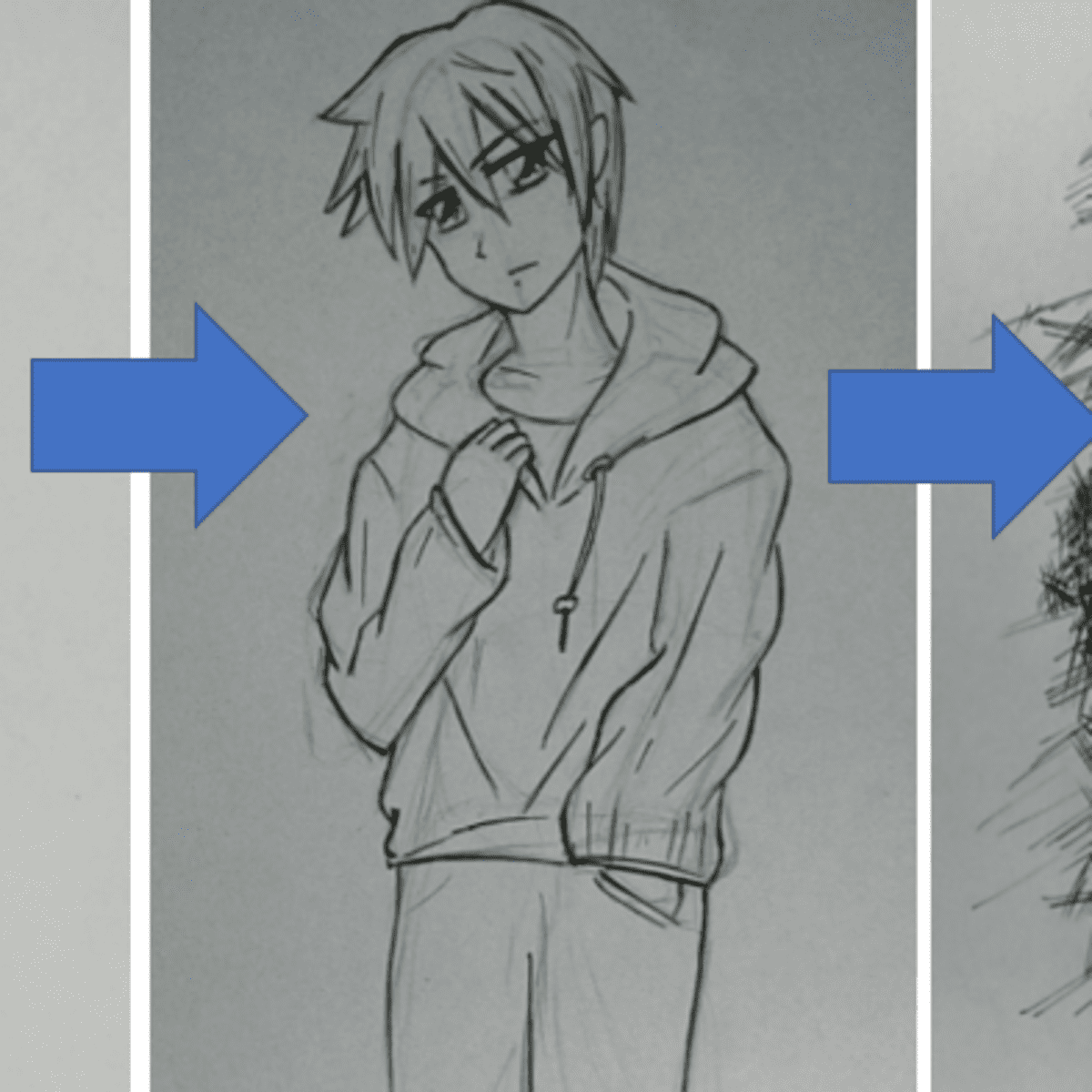 Easy anime drawing | how to draw anime boy wearing a mask easy step-by-step  - Bilibili