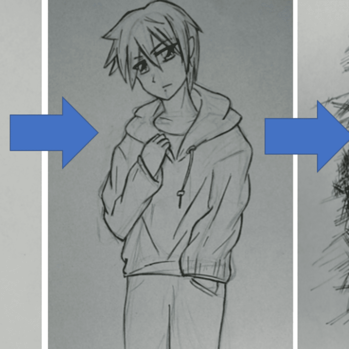 How To Draw An Anime Boy (Shounen) - Feltmagnet