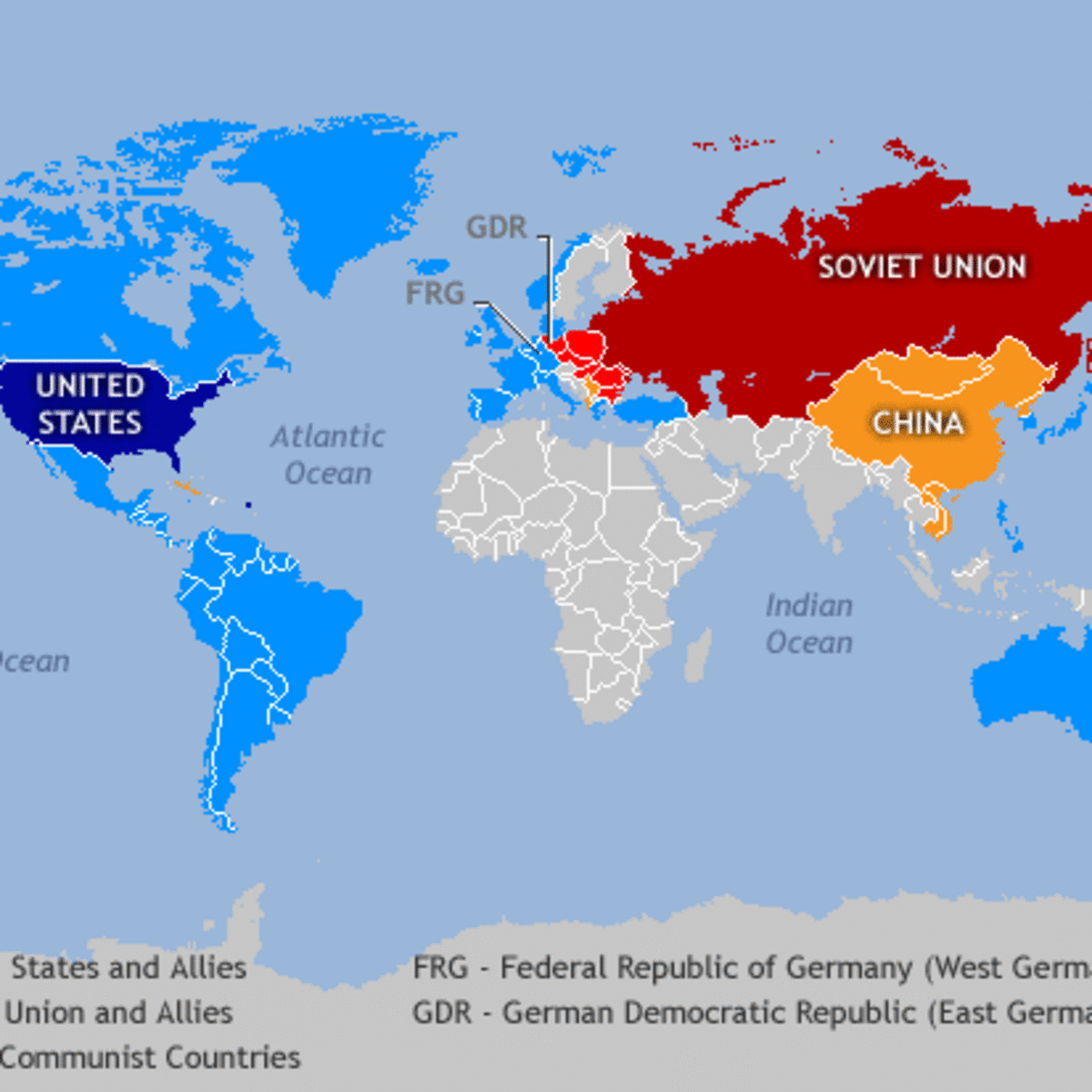 capitalism vs communism map