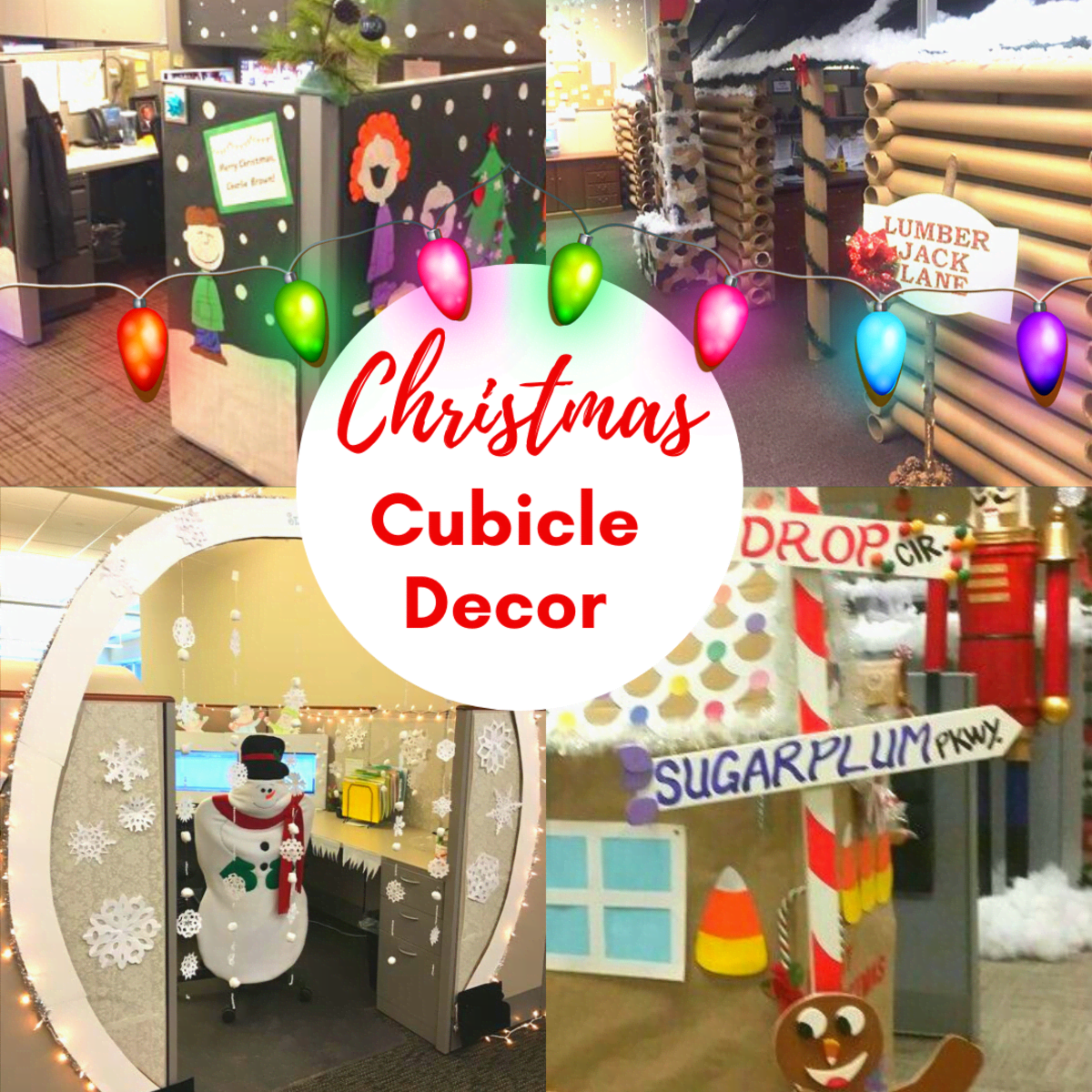 50+ Easy DIY Cubicle Christmas Decorations to Decorate Like a Boss ...